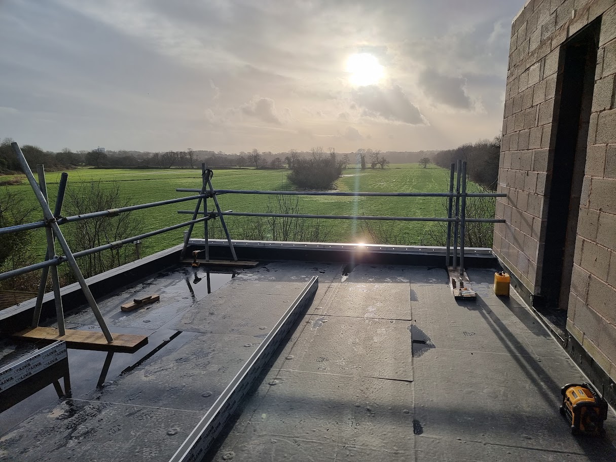 A riverside terrace project in Chester — further view of the completed installation