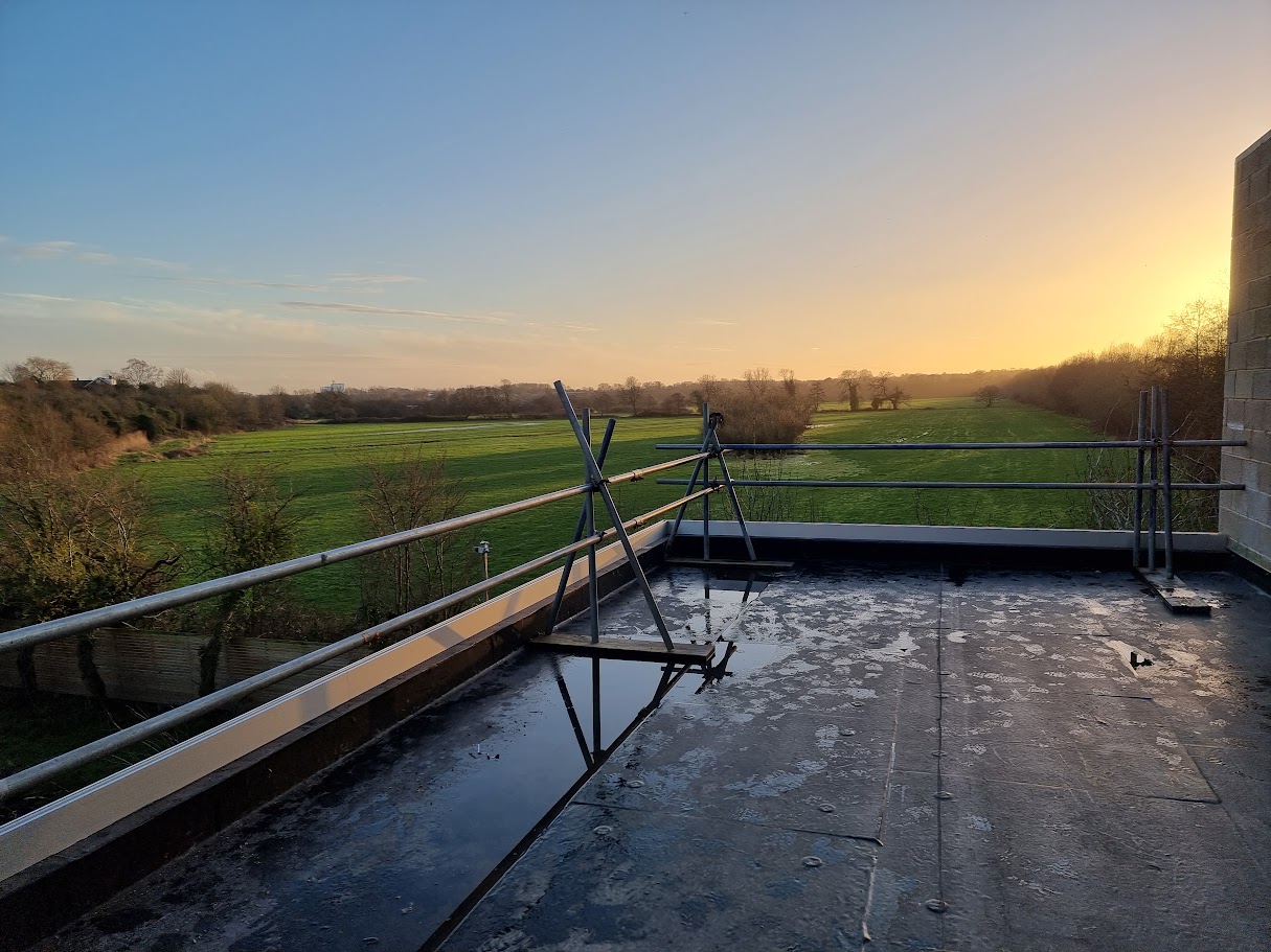 A riverside terrace project in Chester — further view of the completed installation