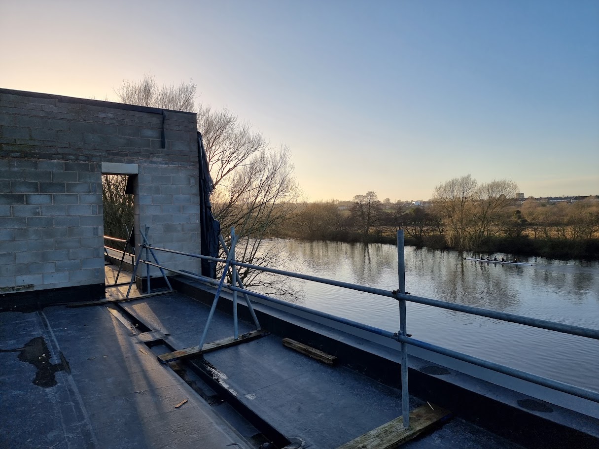 A riverside terrace project in Chester — further view of the completed installation